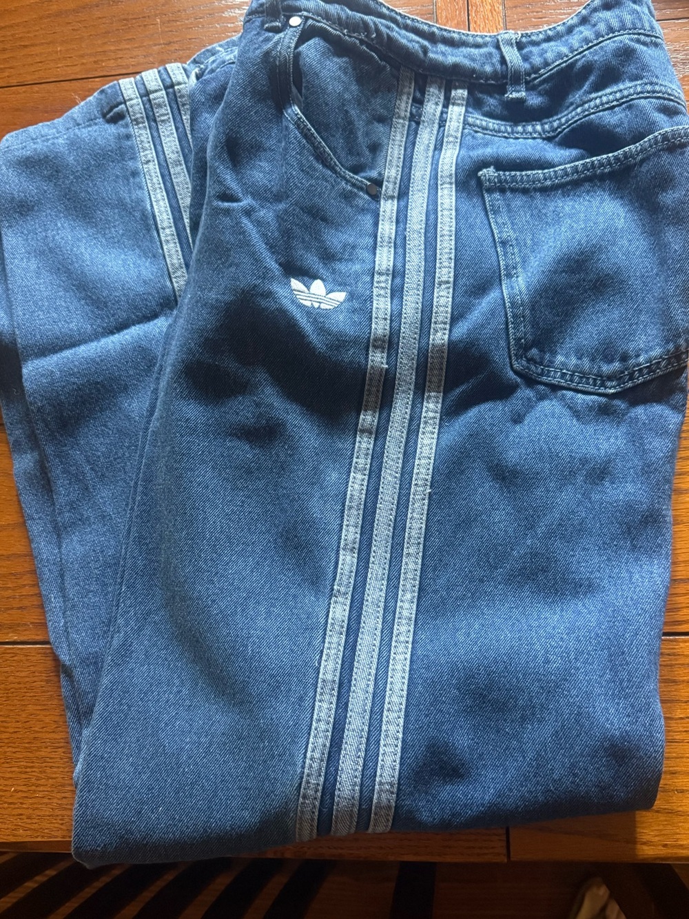 Adidas Originals Denim Firebird Track Pants, 26